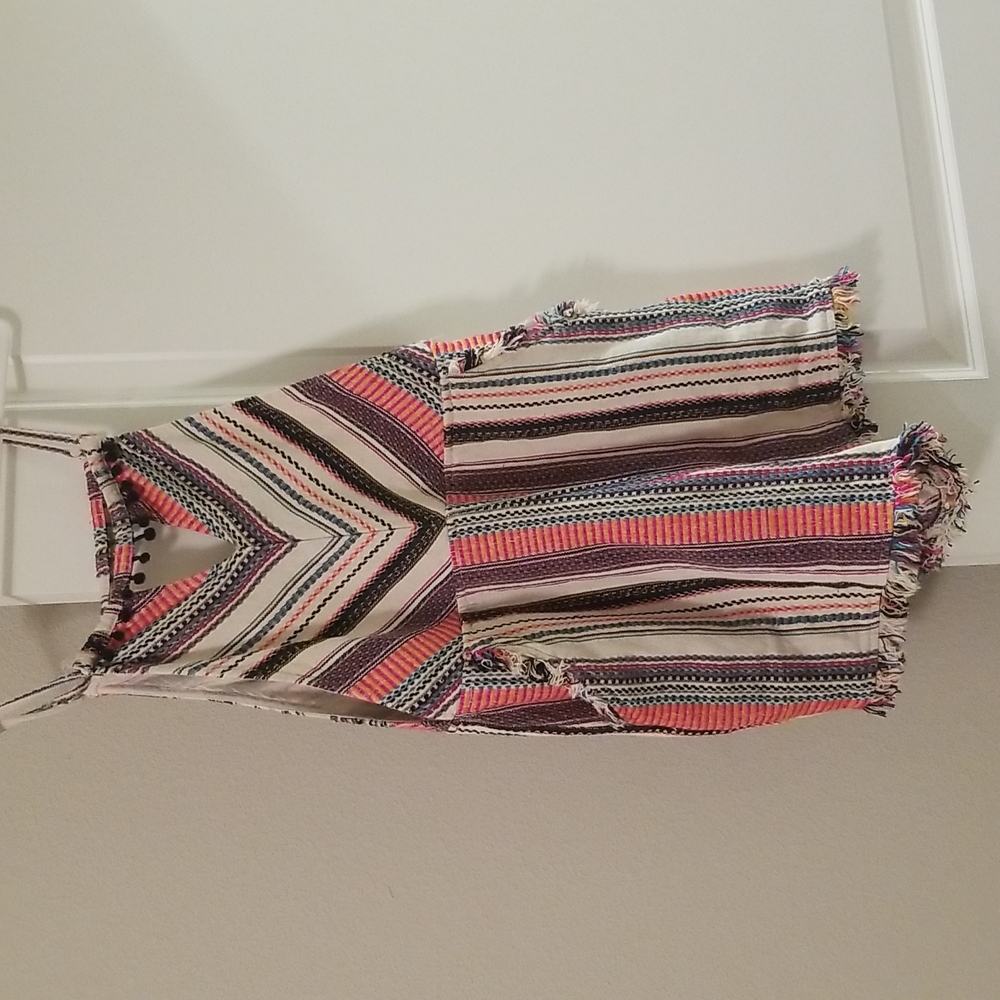 The cutest fabric "overalls"